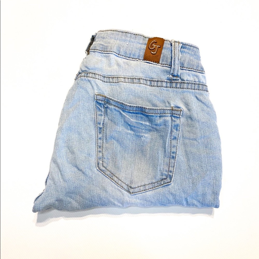 GOGO Star Light Washed Distressed Denim Jeans